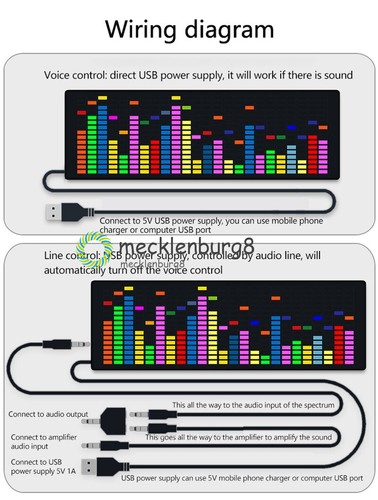 Luce led spettro musicale - luce,