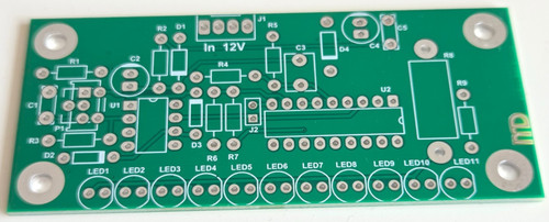 Lm3915 audio meter pcb - lm3915,