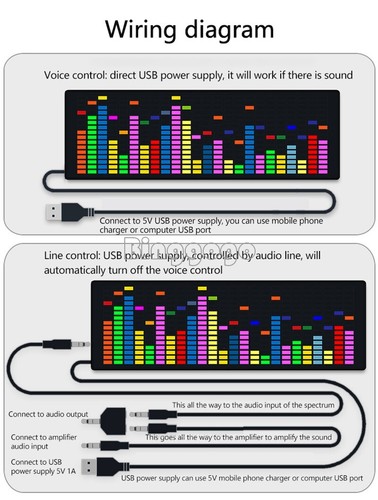Luce led musica spettro - musica,